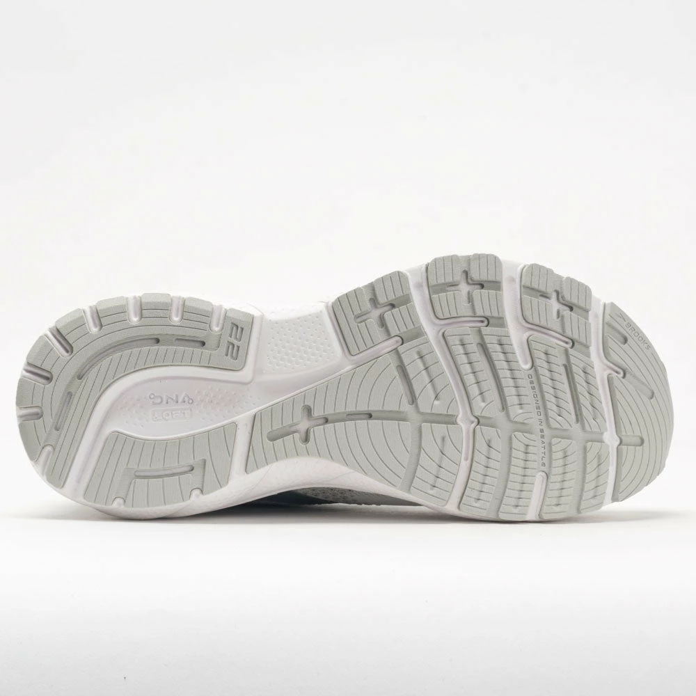 Brooks Adrenaline GTS 22 Women's White/Oyster/Primer Gray Running Shoes 6 Brooks Adrenaline GTS 22 Women's White/Oyster/Primer Gray Running Shoes