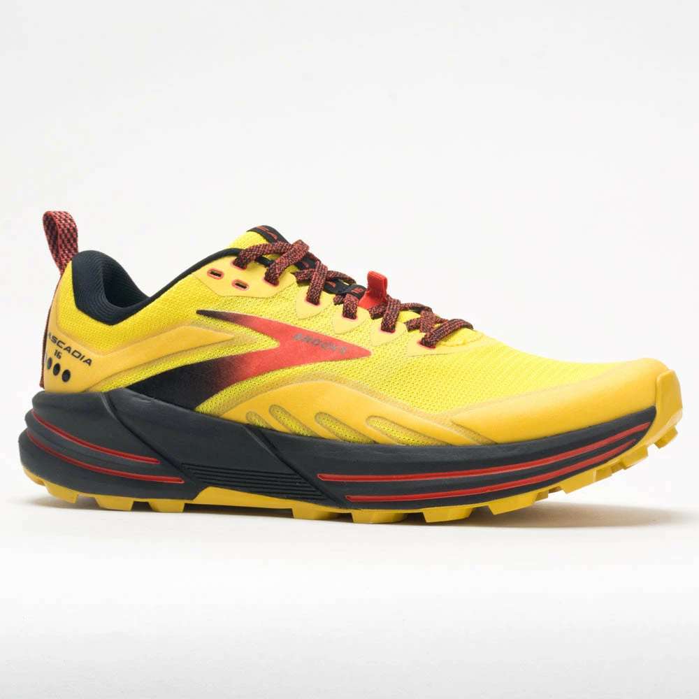 Brooks Cascadia 16 Men's Yellow/Black/Grenadine 7 Brooks Cascadia 16 Men's Yellow/Black/Grenadine