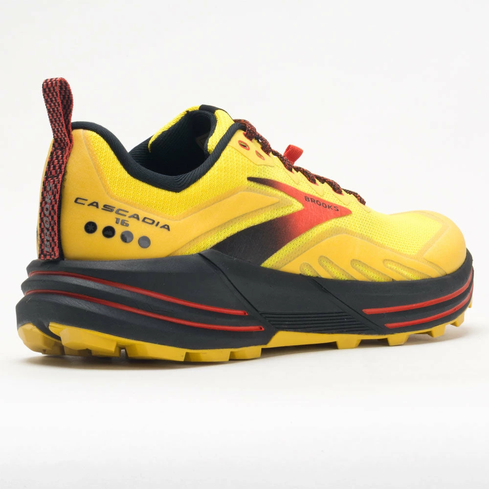 Brooks Cascadia 16 Men's Yellow/Black/Grenadine 8 Brooks Cascadia 16 Men's Yellow/Black/Grenadine