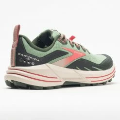 Brooks Cascadia 16 Women's Basil/Duffel Bag/Coral