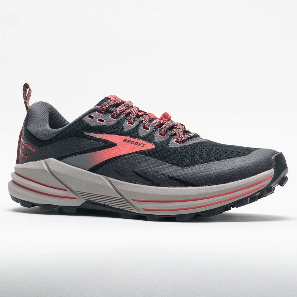 Trail Running Shoes Brooks Cascadia 16 GTX Women's Black/Blackened Pearl/Coral 7 Trail Running Shoes Brooks Cascadia 16 GTX Women's Black/Blackened Pearl/Coral