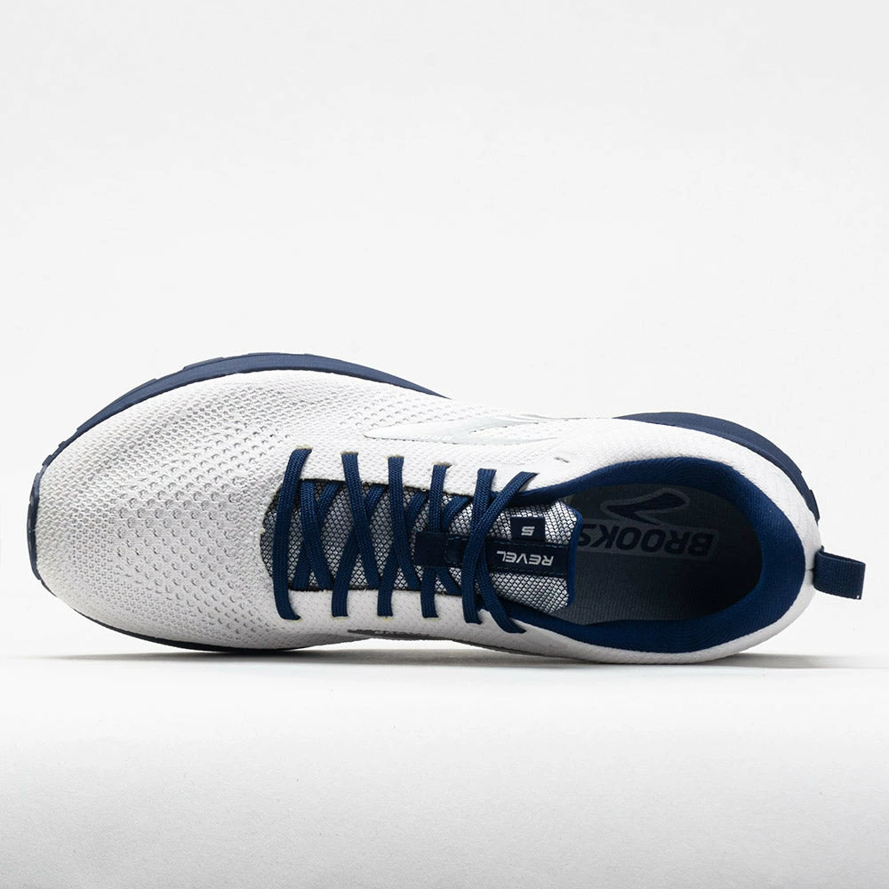 Brooks Revel 5 Men's Breakthrough Collection White/Blue Running Shoes 5 Brooks Revel 5 Men's Breakthrough Collection White/Blue Running Shoes