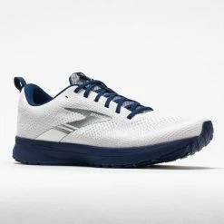 Brooks Revel 5 Men's Breakthrough Collection White/Blue Running Shoes 12 Brooks Revel 5 Men's Breakthrough Collection White/Blue Running Shoes