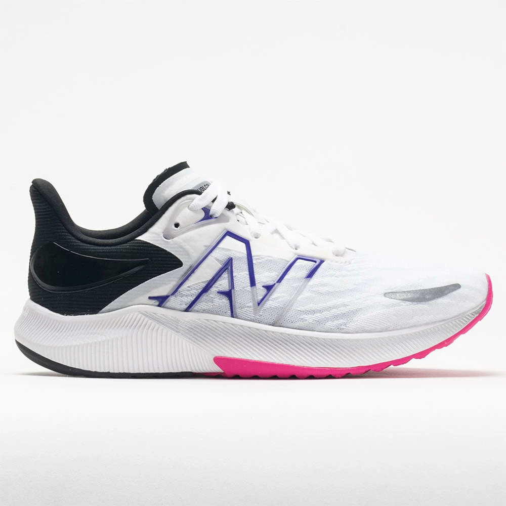 New Balance FuelCell Propel V3 Women's White/Pink Glo/Deep Violet Running Shoes 3 New Balance FuelCell Propel V3 Women's White/Pink Glo/Deep Violet Running Shoes