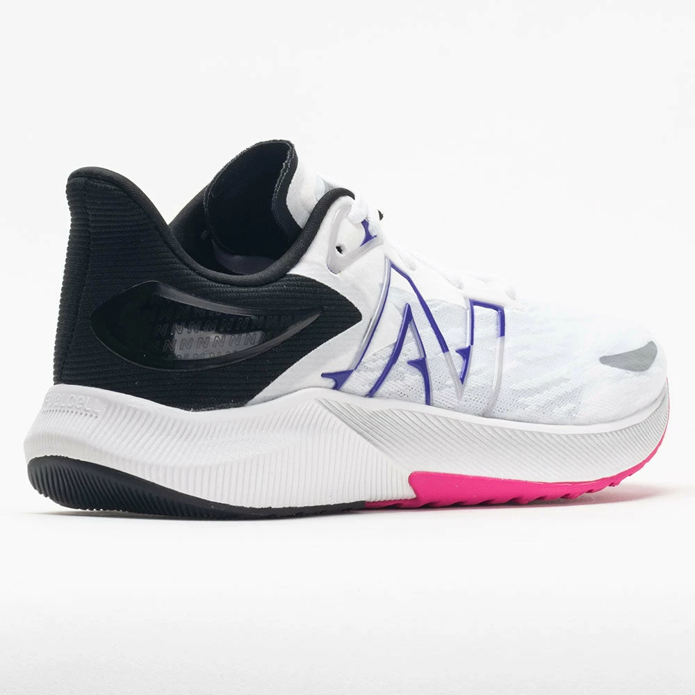 New Balance FuelCell Propel V3 Women's White/Pink Glo/Deep Violet Running Shoes 8 New Balance FuelCell Propel V3 Women's White/Pink Glo/Deep Violet Running Shoes