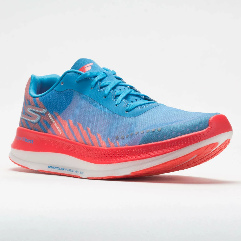 Skechers Performance Running Shoes Skechers GOrun Razor Excess Men's Blue/Coral 7 Skechers Performance Running Shoes Skechers GOrun Razor Excess Men's Blue/Coral