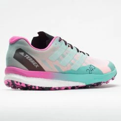 Adidas Terrex Speed Ultra Men's White/Clear Mint/Screaming Pink Trail Running Shoes