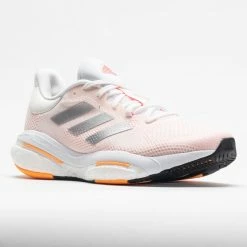 Adidas Solar Glide 5 Women's White/Silver Metallic/Light Flash Orange Running Shoes 12 Adidas Solar Glide 5 Women's White/Silver Metallic/Light Flash Orange Running Shoes