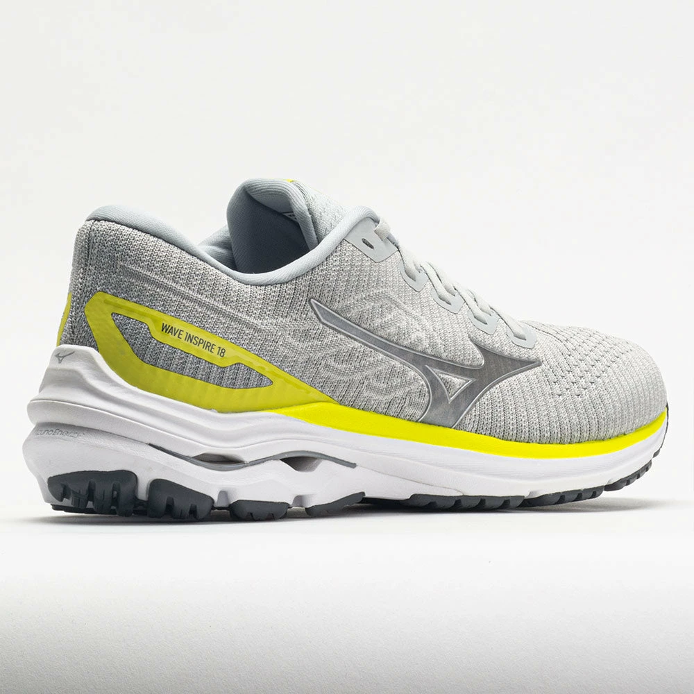 Mizuno Wave Inspire 18 Waveknit Men's Ultimate Grey Running Shoes 8 Mizuno Wave Inspire 18 Waveknit Men's Ultimate Grey Running Shoes