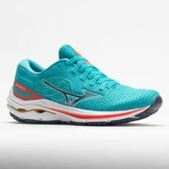 Running Shoes Mizuno Wave Inspire 18 Waveknit Women's Turquoise 12 Running Shoes Mizuno Wave Inspire 18 Waveknit Women's Turquoise
