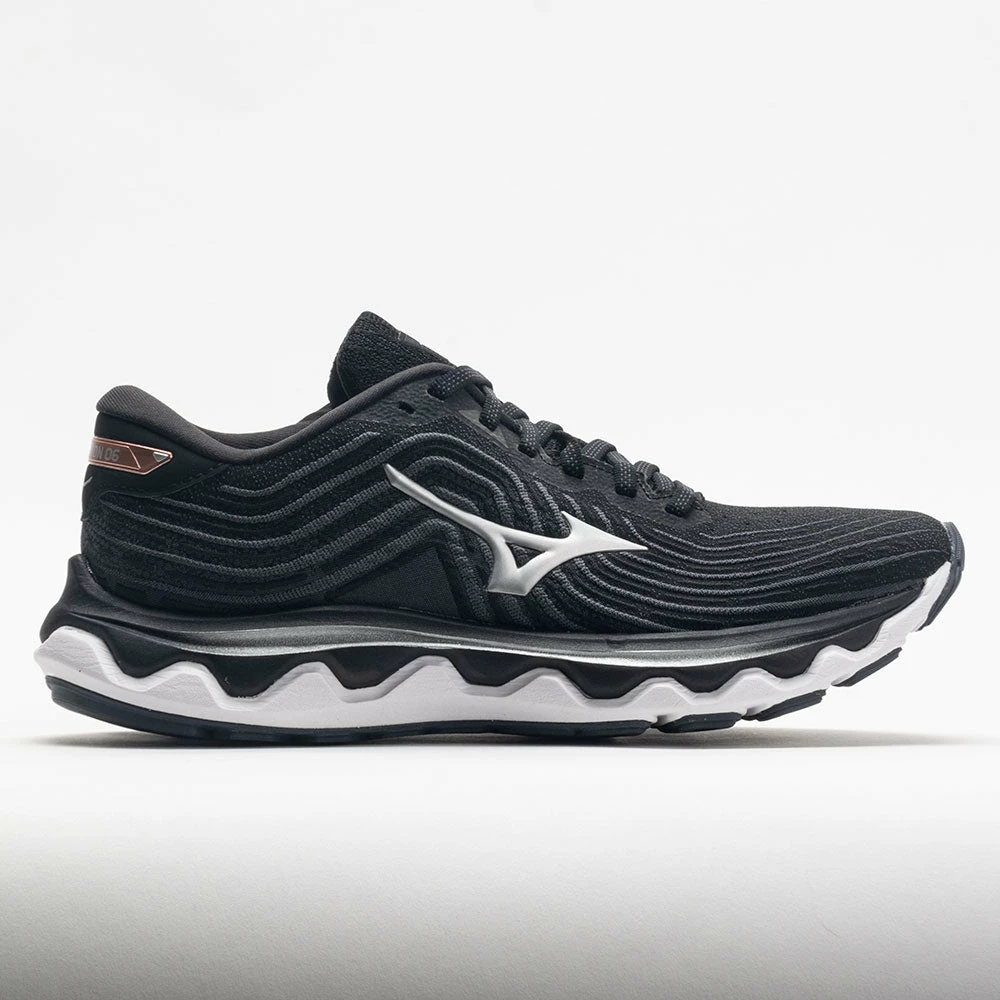 Mizuno Wave Horizon 6 Women's Black/Silver Running Shoes 3 Mizuno Wave Horizon 6 Women's Black/Silver Running Shoes