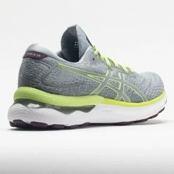 ASICS GEL-Nimbus 24 Women's Piedmont Grey/Lime Green Running Shoes