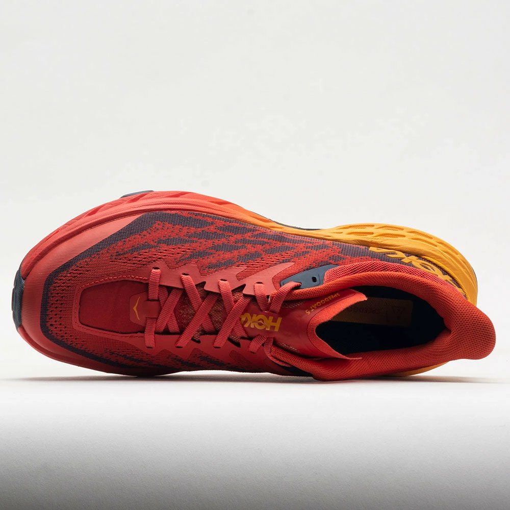 HOKA Speedgoat 5 Men's Fiesta/Radiant Yellow Trail Running Shoes 5 HOKA Speedgoat 5 Men's Fiesta/Radiant Yellow Trail Running Shoes