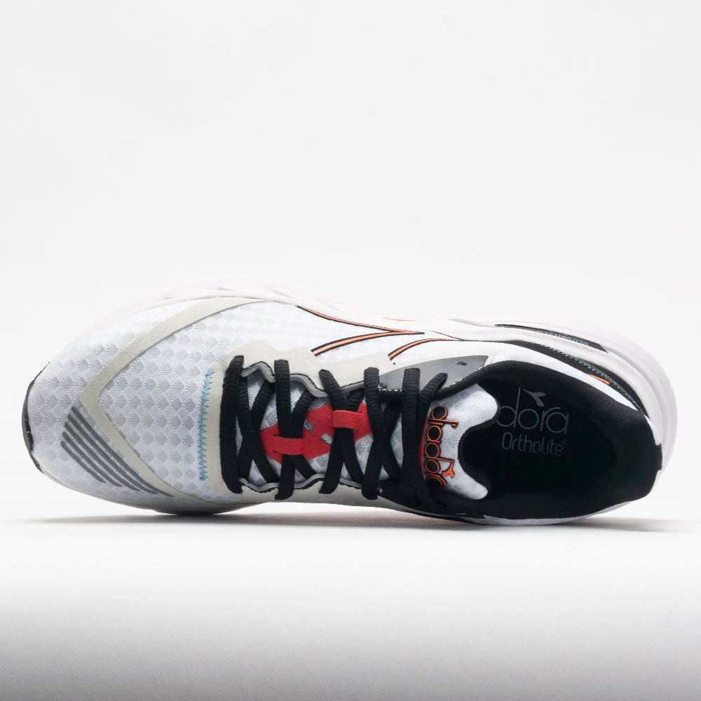Diadora Mythos Blushield Volo 2 Men's White/Black/Vermillion Orange Running Shoes 5 Diadora Mythos Blushield Volo 2 Men's White/Black/Vermillion Orange Running Shoes