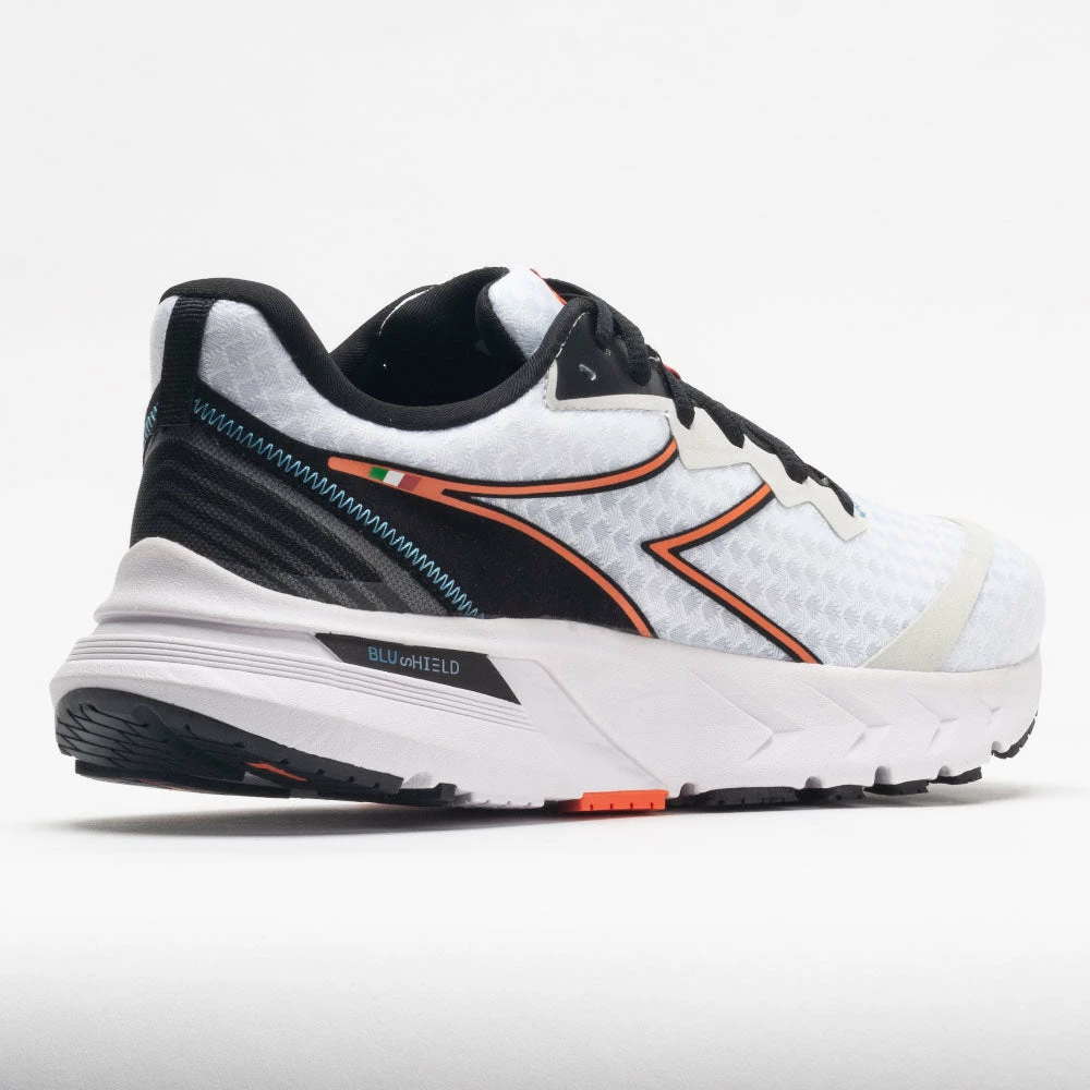 Diadora Mythos Blushield Volo 2 Men's White/Black/Vermillion Orange Running Shoes 8 Diadora Mythos Blushield Volo 2 Men's White/Black/Vermillion Orange Running Shoes