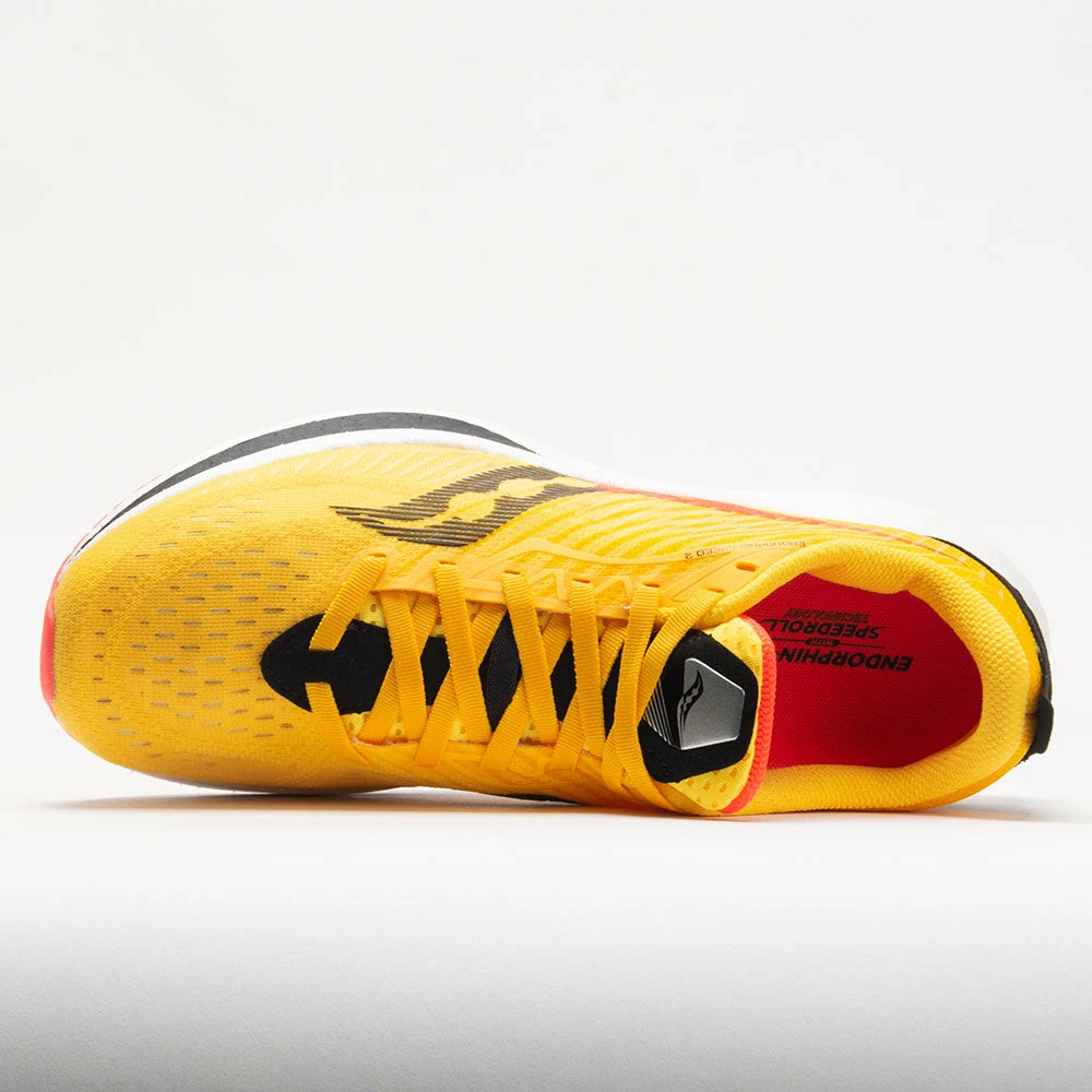 Saucony Endorphin Speed 2 Men's Vizi Gold/Vizi Red Running Shoes 5 Saucony Endorphin Speed 2 Men's Vizi Gold/Vizi Red Running Shoes