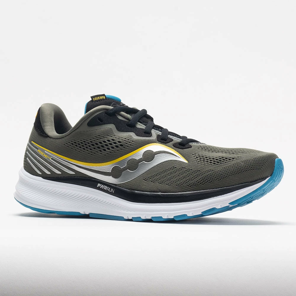 Saucony Ride 14 Men's Rockface/Topaz Running Shoes 7 Saucony Ride 14 Men's Rockface/Topaz Running Shoes