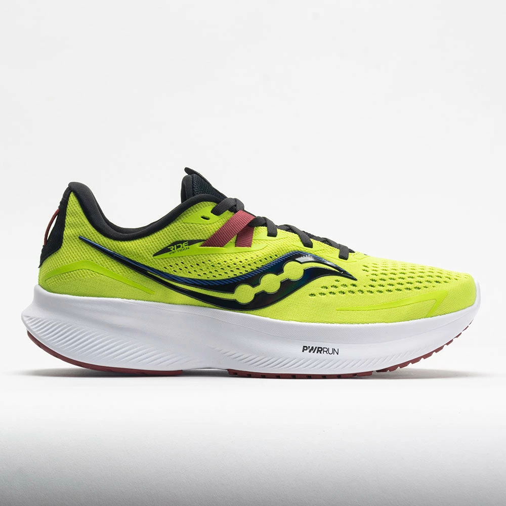 Running Shoes Saucony Ride 15 Men's Acid Lime/Spice 3 Running Shoes Saucony Ride 15 Men's Acid Lime/Spice