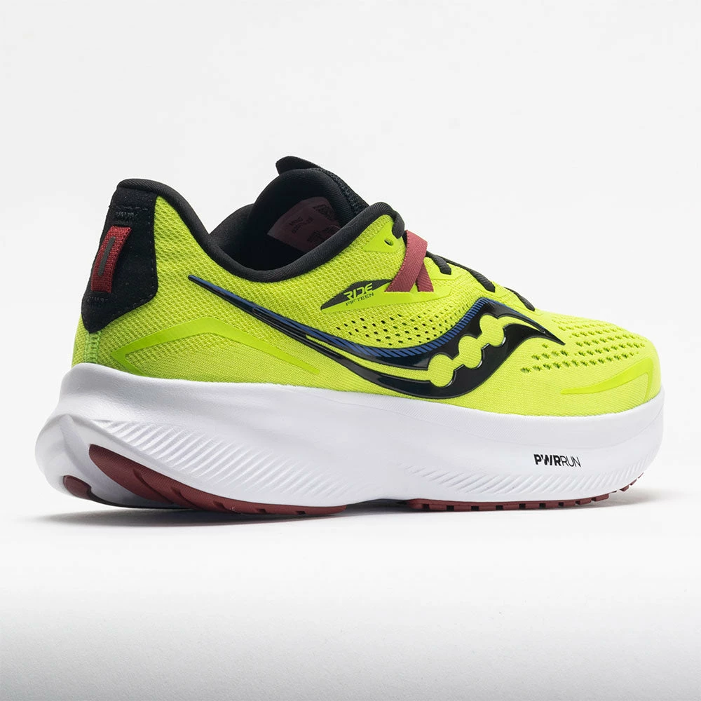 Running Shoes Saucony Ride 15 Men's Acid Lime/Spice 8 Running Shoes Saucony Ride 15 Men's Acid Lime/Spice