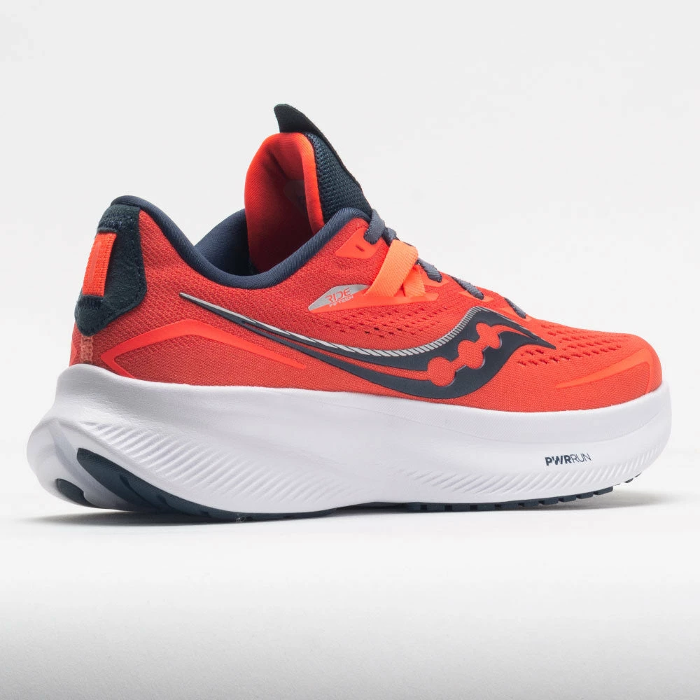 Saucony Ride 15 Women's Vizi Red/Night Running Shoes 8 Saucony Ride 15 Women's Vizi Red/Night Running Shoes