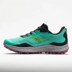 Saucony Peregrine 12 Women's Cool Mint/Acid Trail Running Shoes 9 Saucony Peregrine 12 Women's Cool Mint/Acid Trail Running Shoes