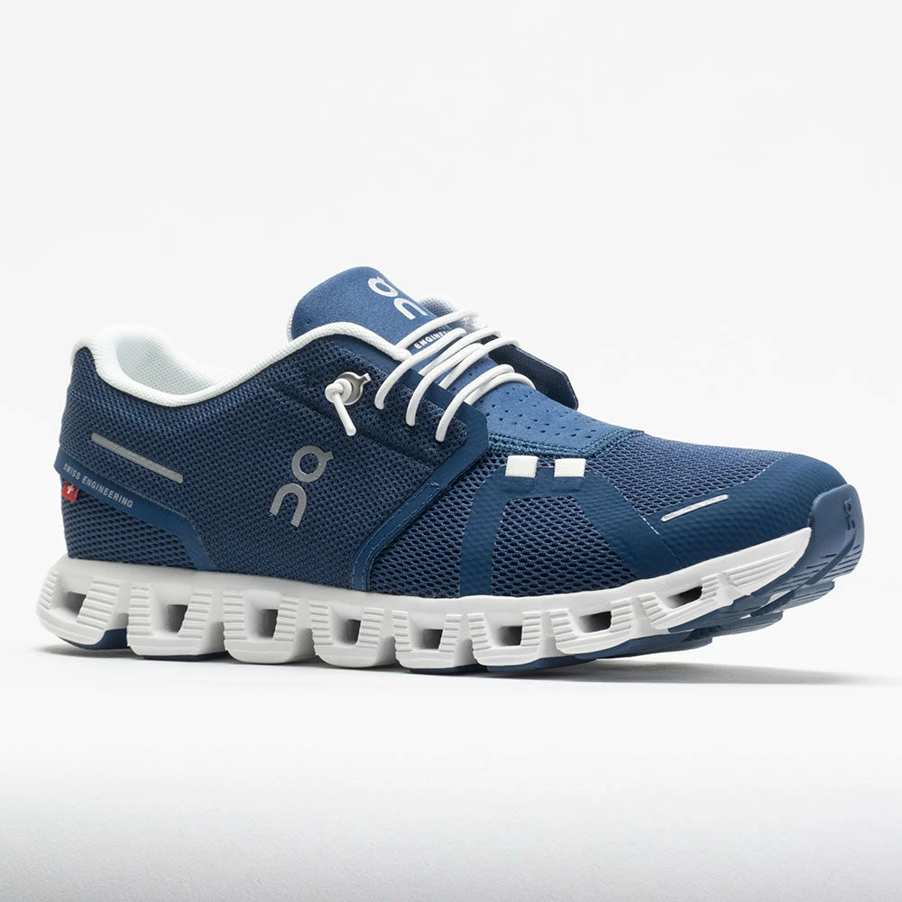 On Running Running Shoes On Cloud 5 Women's Denim/White 7 On Running Running Shoes On Cloud 5 Women's Denim/White