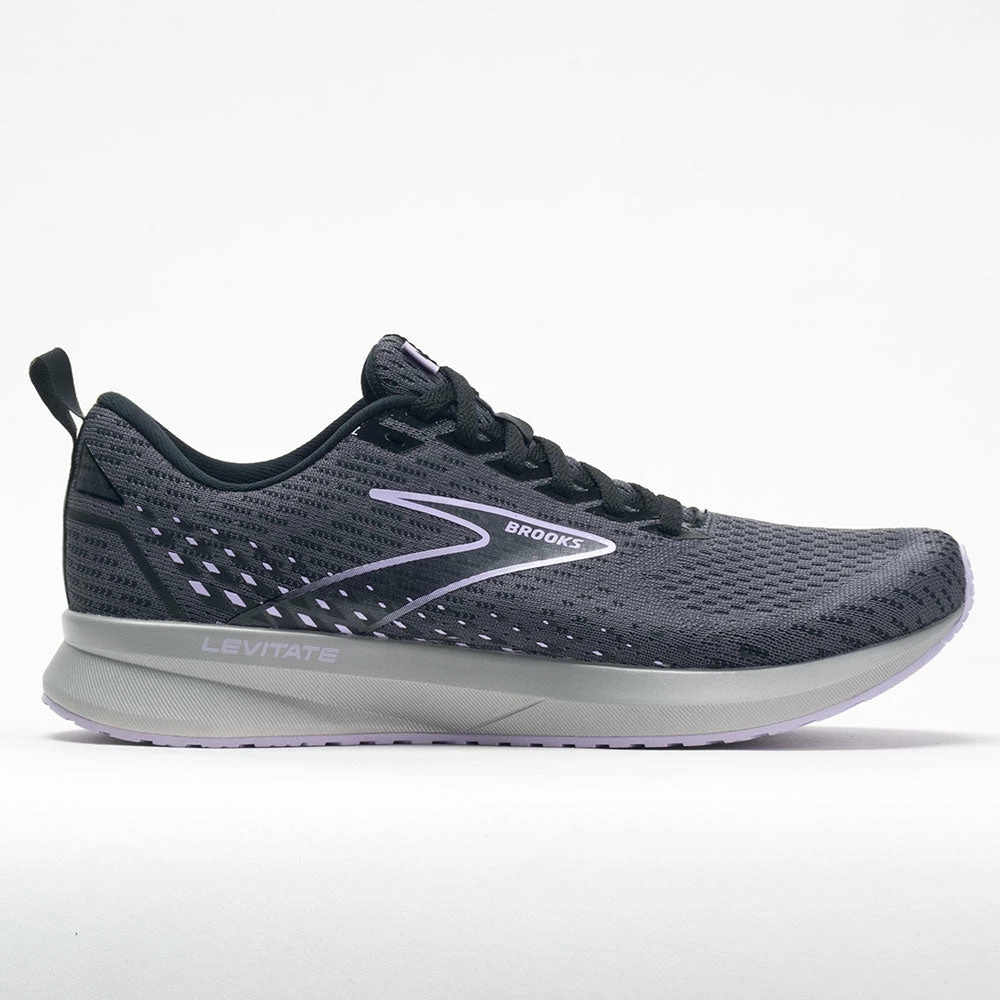 Brooks Levitate 5 Women's Ebony/Black/Lilac Running Shoes 3 Brooks Levitate 5 Women's Ebony/Black/Lilac Running Shoes