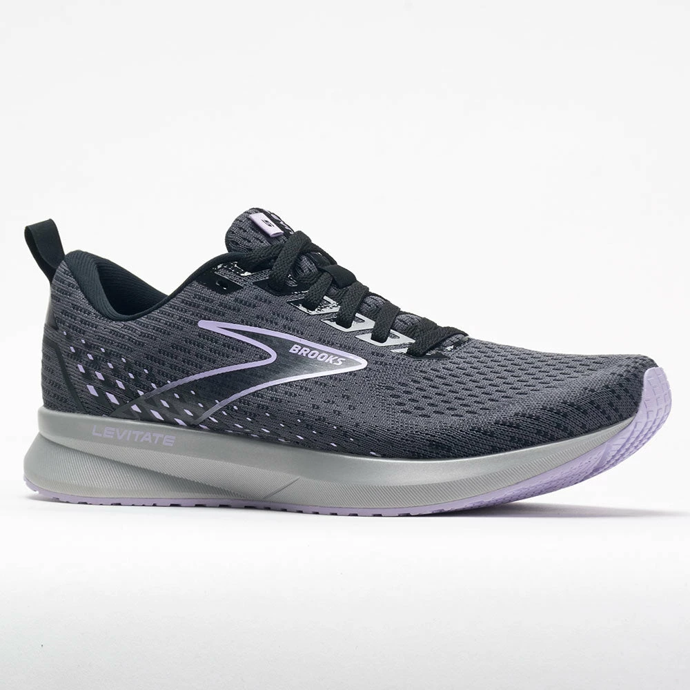 Brooks Levitate 5 Women's Ebony/Black/Lilac Running Shoes 7 Brooks Levitate 5 Women's Ebony/Black/Lilac Running Shoes