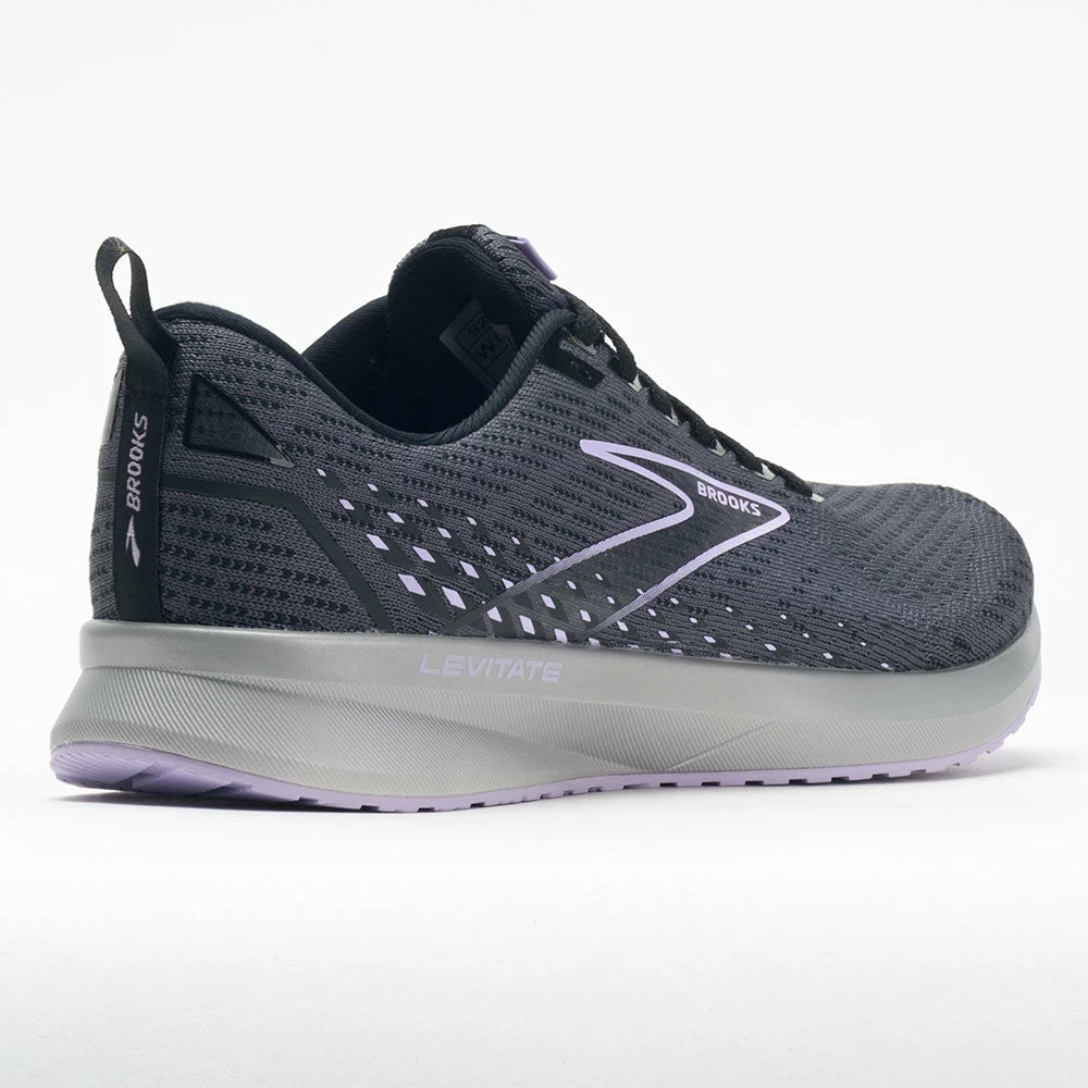 Brooks Levitate 5 Women's Ebony/Black/Lilac Running Shoes 8 Brooks Levitate 5 Women's Ebony/Black/Lilac Running Shoes