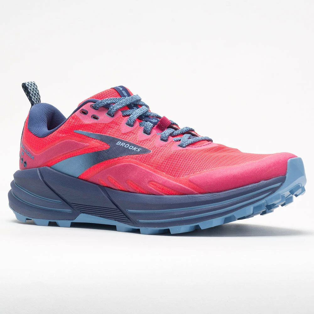 Trail Running Shoes Brooks Cascadia 16 Women's Pink/Flambe/Cobalt 7 Trail Running Shoes Brooks Cascadia 16 Women's Pink/Flambe/Cobalt