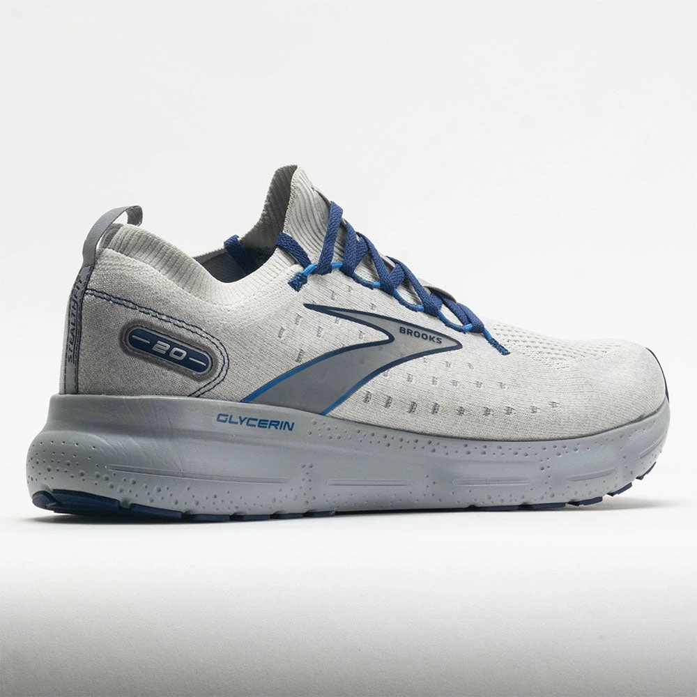 Brooks Glycerin StealthFit 20 Men's Oyster/Alloy/Blue Depths 8 Brooks Glycerin StealthFit 20 Men's Oyster/Alloy/Blue Depths