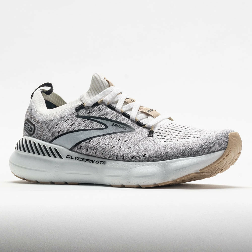 Running Shoes Brooks Glycerin StealthFit GTS 20 Women's White/Black/Cream 7 Running Shoes Brooks Glycerin StealthFit GTS 20 Women's White/Black/Cream