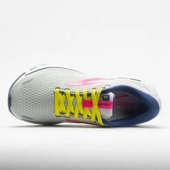 Brooks Ghost 14 Women's Grey/Pink/Sulphur Spring Running Shoes 10 Brooks Ghost 14 Women's Grey/Pink/Sulphur Spring Running Shoes