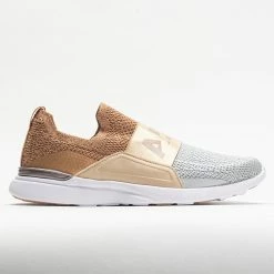 Athletic Propulsion Labs Walking Shoes APL TechLoom Bliss Women's Rose Gold/Champagne/Metallic Silver