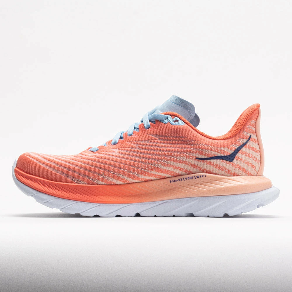 HOKA Mach 5 Women's Camellia/Peach Parfait Running Shoes 4 HOKA Mach 5 Women's Camellia/Peach Parfait Running Shoes