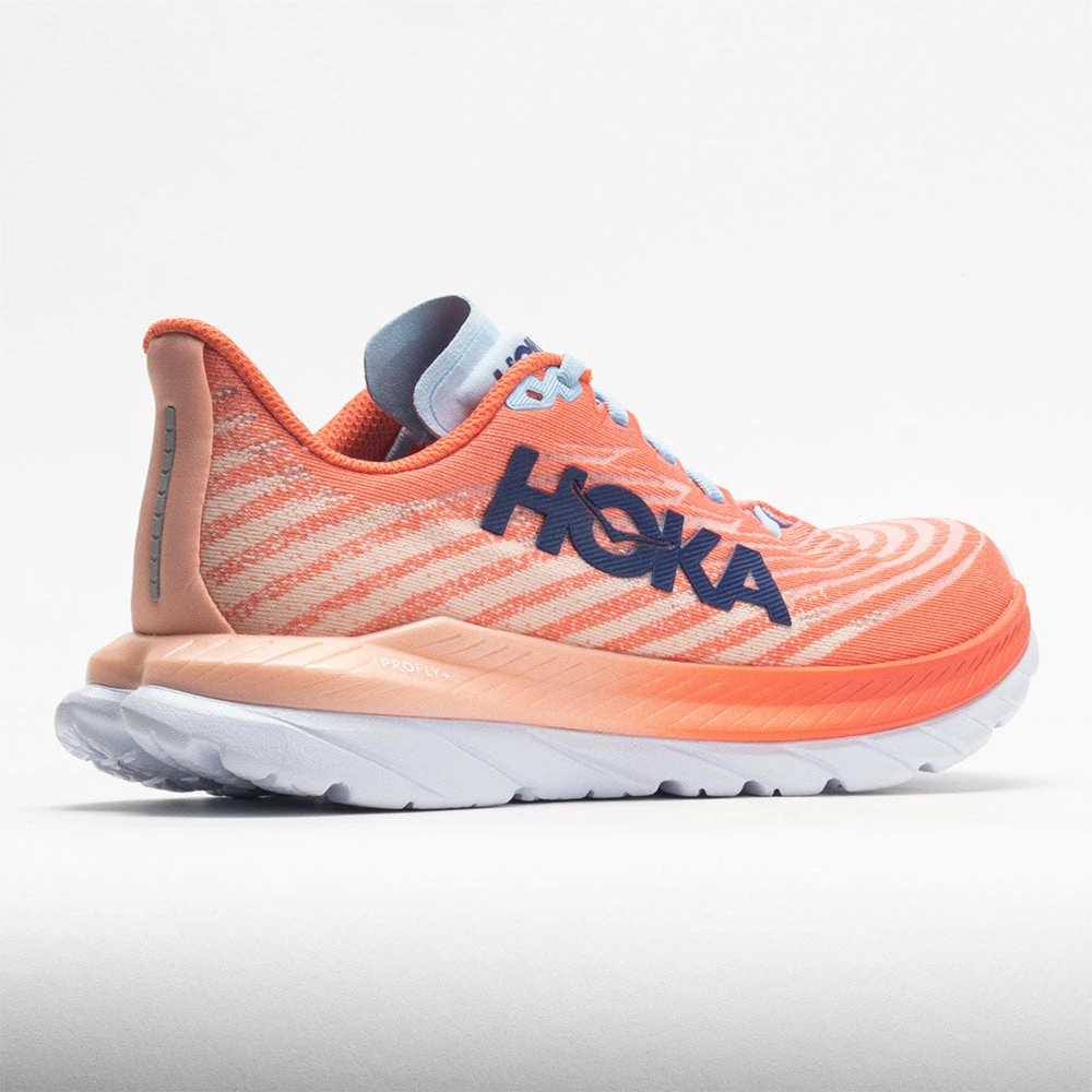 HOKA Mach 5 Women's Camellia/Peach Parfait Running Shoes 8 HOKA Mach 5 Women's Camellia/Peach Parfait Running Shoes