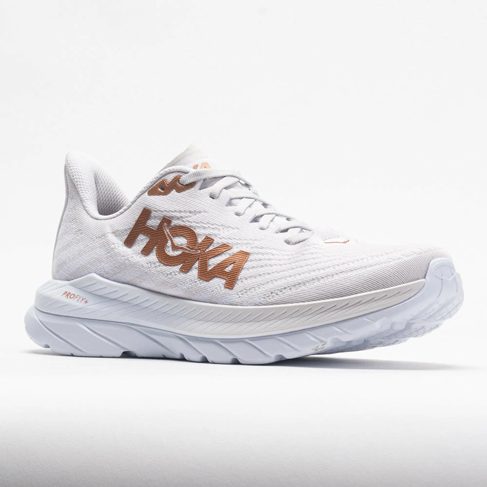 HOKA Mach 5 Men's White/Copper Running Shoes 7 HOKA Mach 5 Men's White/Copper Running Shoes