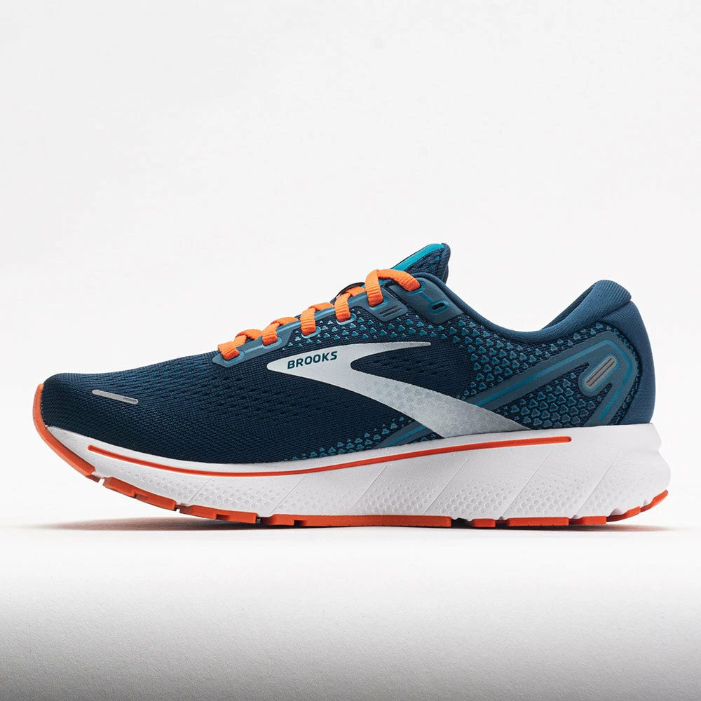 Running Shoes Brooks Ghost 14 Men's Titan/Teal/Flame 4 Running Shoes Brooks Ghost 14 Men's Titan/Teal/Flame