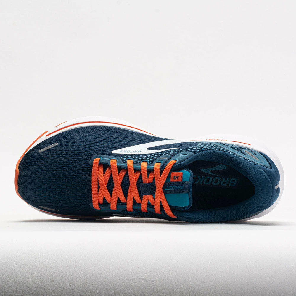 Running Shoes Brooks Ghost 14 Men's Titan/Teal/Flame 5 Running Shoes Brooks Ghost 14 Men's Titan/Teal/Flame