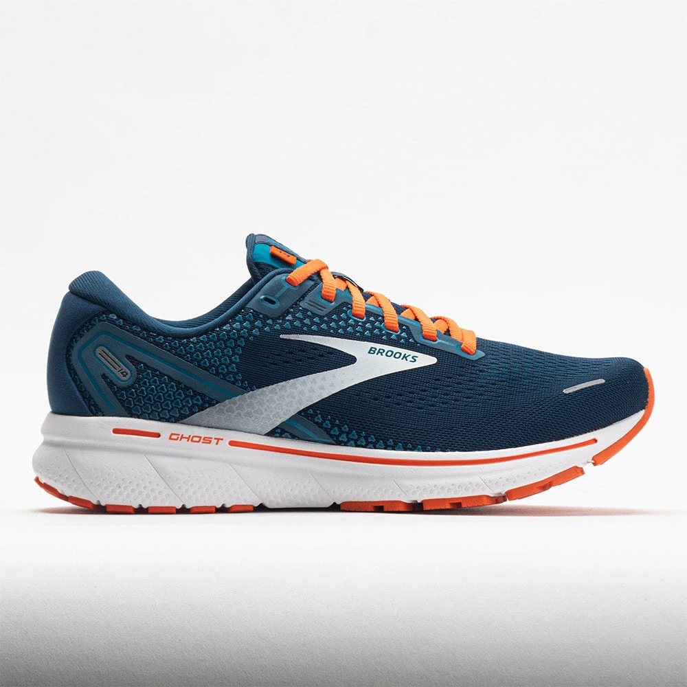 Running Shoes Brooks Ghost 14 Men's Titan/Teal/Flame 3 Running Shoes Brooks Ghost 14 Men's Titan/Teal/Flame