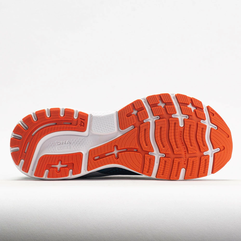 Running Shoes Brooks Ghost 14 Men's Titan/Teal/Flame 6 Running Shoes Brooks Ghost 14 Men's Titan/Teal/Flame