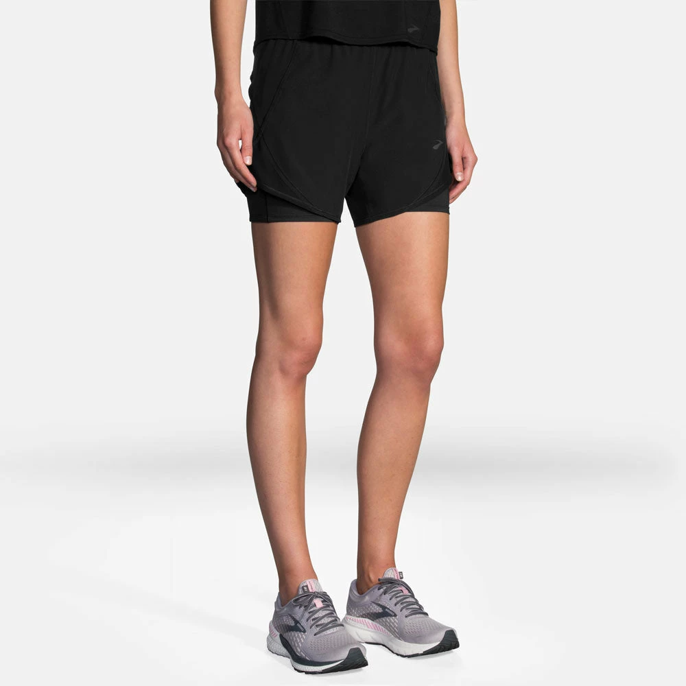 Brooks Chaser 5" 2-in-1 Shorts Women's Women's Clothing 3 Brooks Chaser 5" 2-in-1 Shorts Women's Women's Clothing