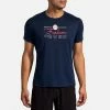 Brooks Go USA Distance Graphic Short Sleeve Men's 2 Brooks Go USA Distance Graphic Short Sleeve Men's
