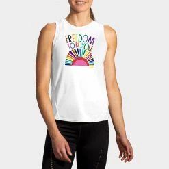 Women's Clothing Brooks Distance Graphic Tank Spring 2022 Women's