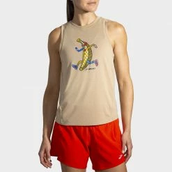 Women's Clothing Brooks Distance Graphic Tank Spring 2022 Women's