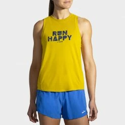 Women's Clothing Brooks Distance Graphic Tank Spring 2022 Women's