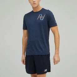 Men's Clothing New Balance Graphic Impact Run Short Sleeve Men's