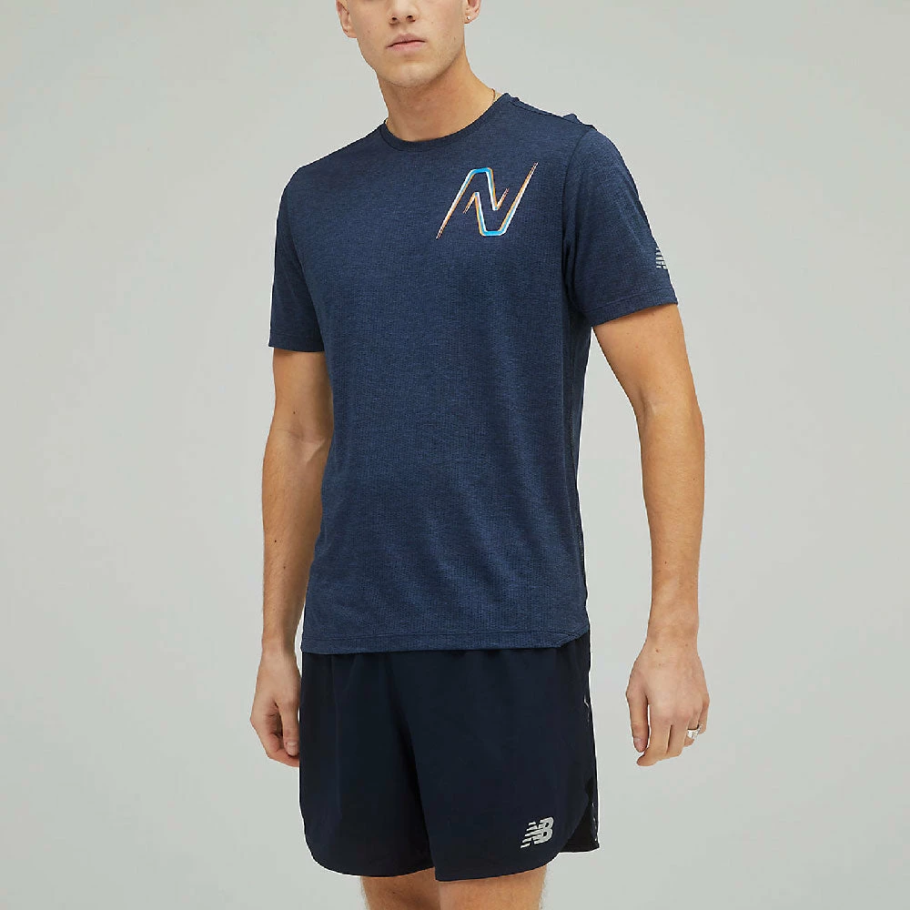 Men's Clothing New Balance Graphic Impact Run Short Sleeve Men's 3 Men's Clothing New Balance Graphic Impact Run Short Sleeve Men's