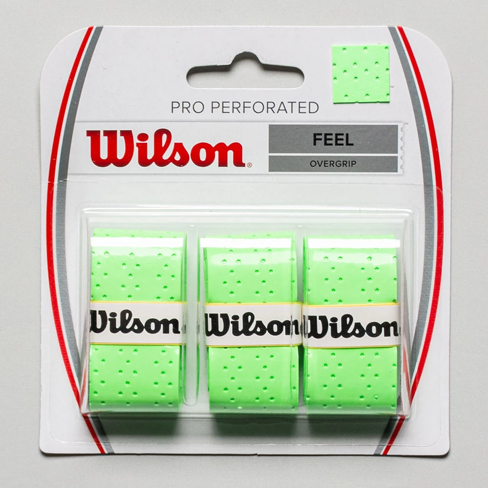 Tennis Overgrips Wilson Pro Overgrip Perforated 3 Pack 3 Tennis Overgrips Wilson Pro Overgrip Perforated 3 Pack