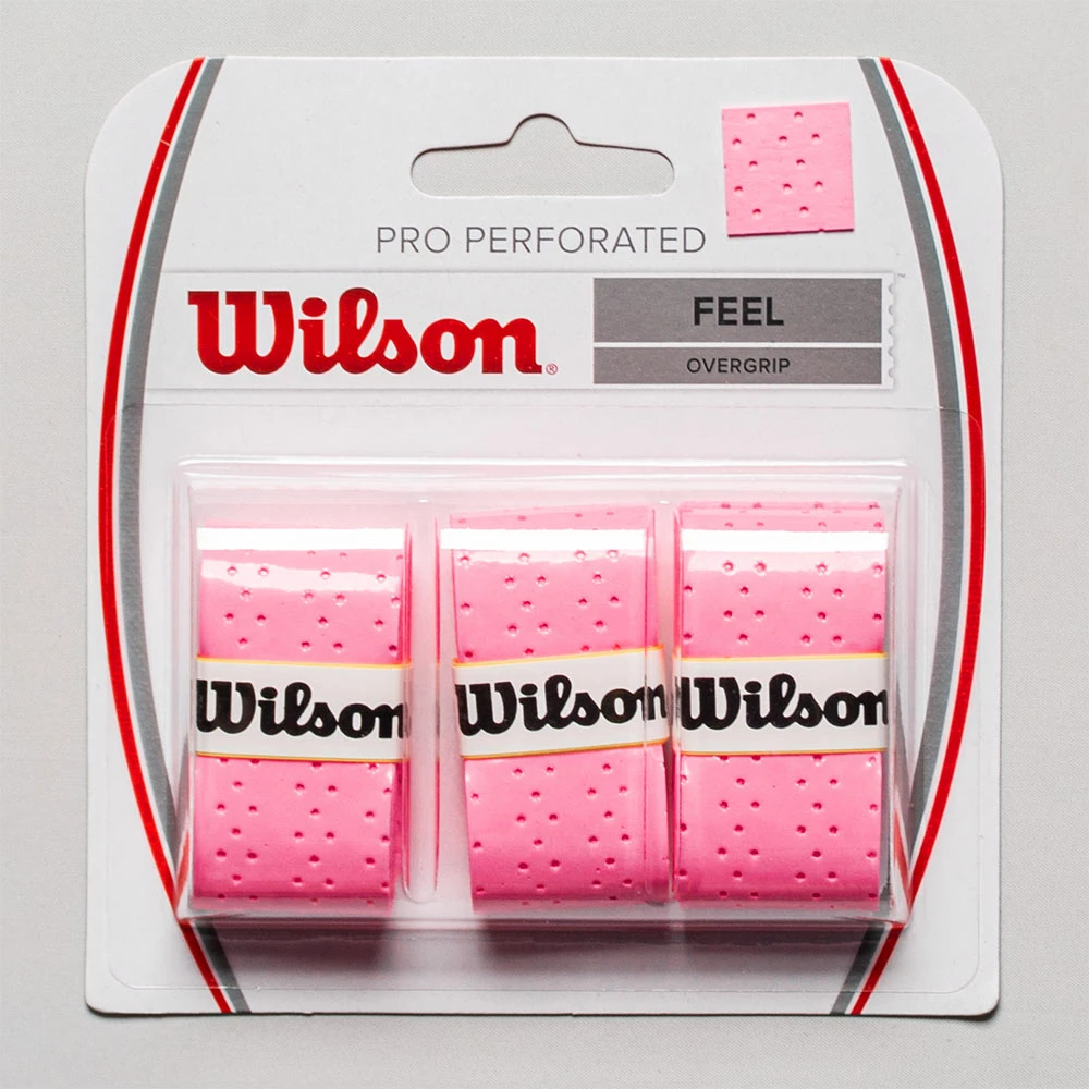Tennis Overgrips Wilson Pro Overgrip Perforated 3 Pack 4 Tennis Overgrips Wilson Pro Overgrip Perforated 3 Pack